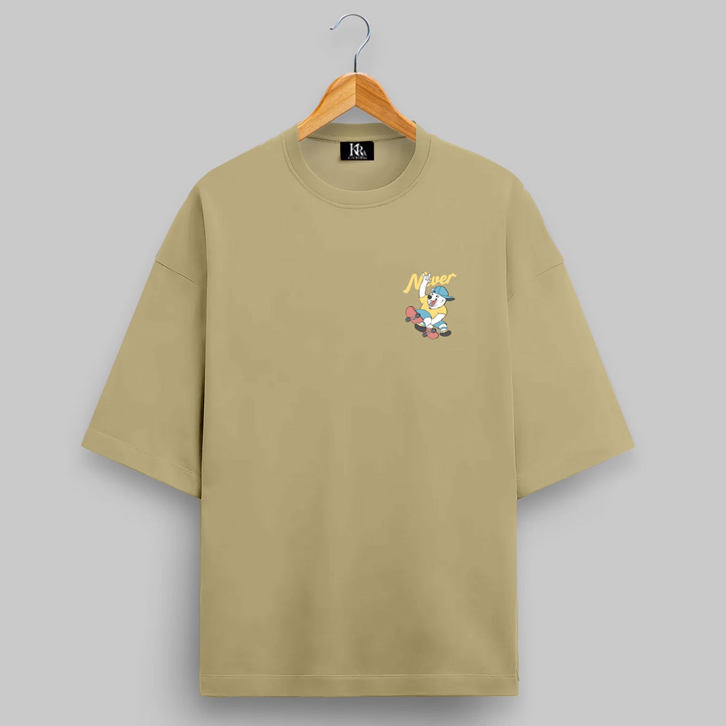 NEVER GIVE UP Oversized T-shirt#114