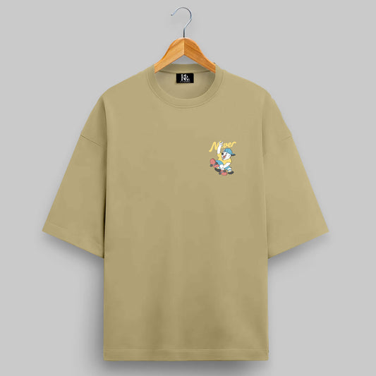 NEVER GIVE UP Oversized T-shirt#114