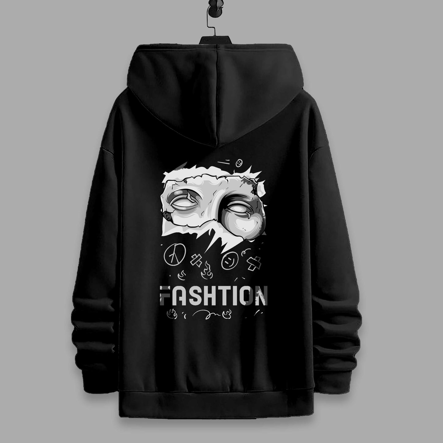 AESTHETIC FACE Fleece Hoodie#6