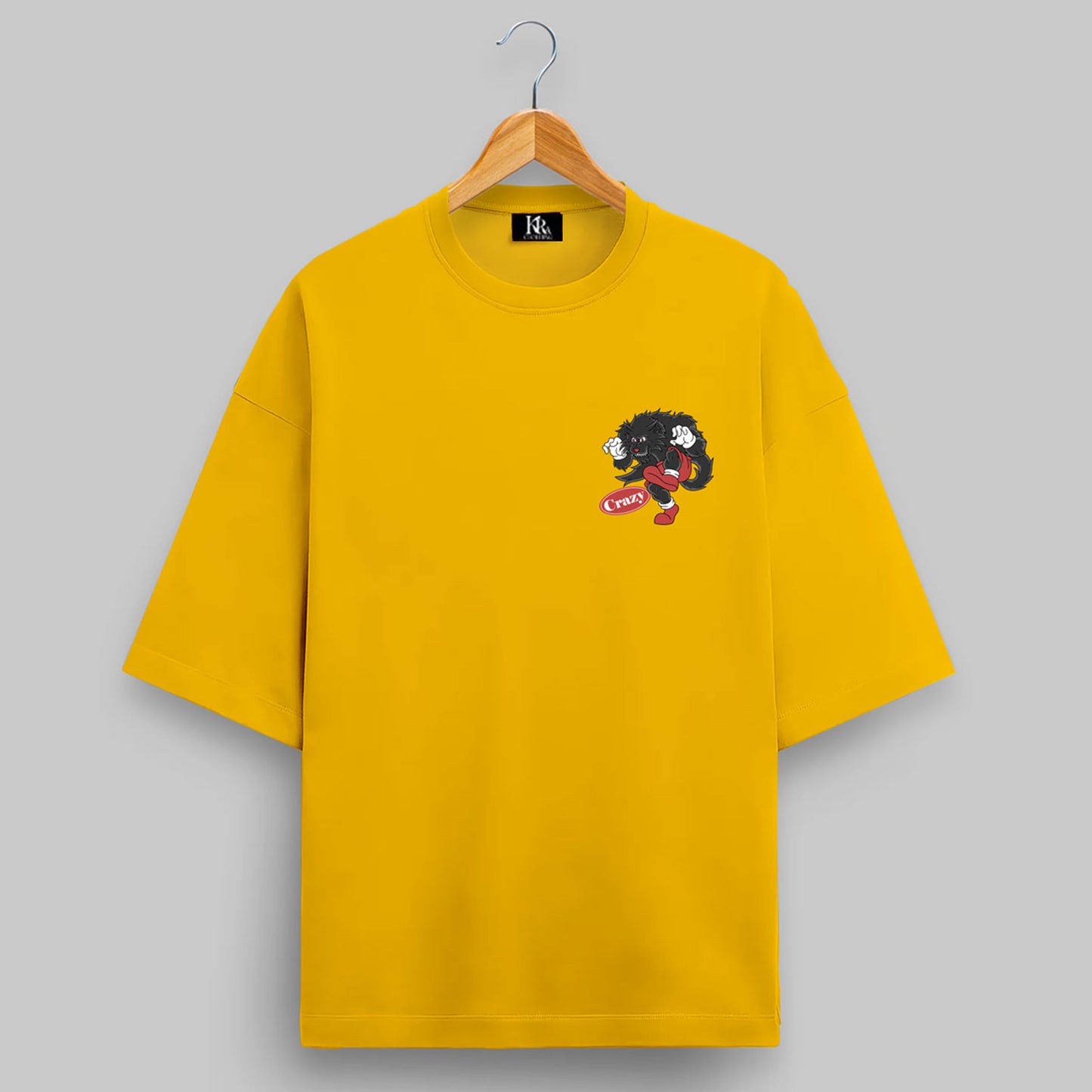 CRAZY WOLF Oversized T-shirt#106